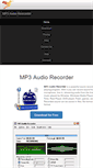 Mobile Screenshot of mp3audiorecorder.com